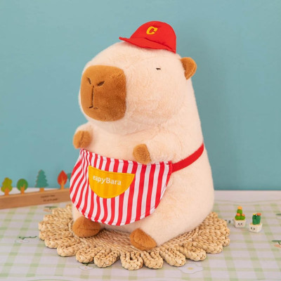 Gấu Bông Capybara Đeo Túi Đồ Ăn Dễ Thương Value Toys 30cm Cho Bé - Mẫu ngẫu nhiên