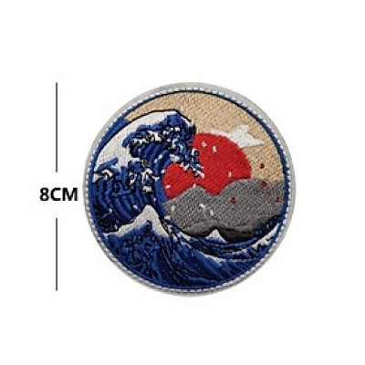 Patch_velcro mặt trời mọc dán quần áo_ba lô túi xách