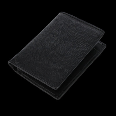 HJ2420-21-22-23 - Ví nam Huy Hoàng da đà điểu da trơn kiểu đứng màu đen, nâu đất, nâu đỏ, vàng bò