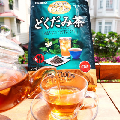 Trà Diếp Cá Hỗ Trợ Thanh Nhiệt, Thải Độc Dokudami Tea Orihiro 60 Túi Lọc Nhật Bản, Giúp Thanh Lọc Cơ Thể