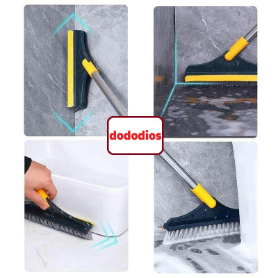 Combo Dọn Nhà 3 Món : Chổi Chà Cọ Nhà Vệ Sinh + Chổi Quét Trần Nhà + Bàn Chải Khe Hẹp - Hãng dododios