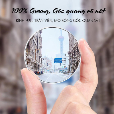 Gương cầu lồi mở rộng góc nhìn, chống điểm mù cho xe hơi Full View - Chính hãng miDoctor