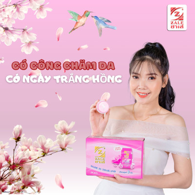 Kem Dưỡng Trắng Da Đẹp Liền Z ZALE HỒNG NGỌC TRAI 8g - BỘ 12 HỦ