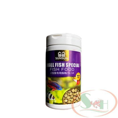 Thức ăn dán Sunsun Staple Small Fish Food viên dính thành hồ bể cá cảnh