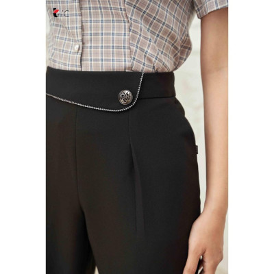 Quần baggy trang trí cạp, chun sau Tri