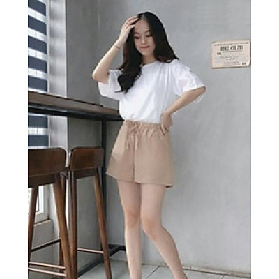 Quần short đũi lụa nữ