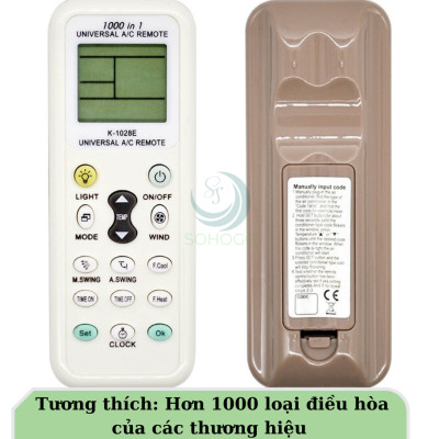 Remote Điều Hòa Đa Năng K-1028E- Hỗ trợ tới 1000 mã điều khiển khác nhau- Điều Khiển Máy Lạnh Thông Minh K-1028E- Remote Đa Năng Cho Máy Lạnh K-1028E – Dễ Dùng, Đa Chức Năng-Hàng nhập khẩu