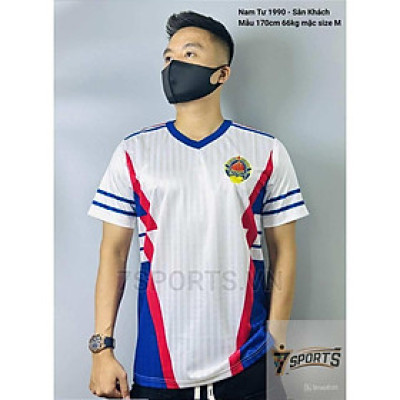Áo Bóng Đá Retro Tuyển Nam Tư 1990 - Sân Khách bản cao cấp vải Cotton Polyester