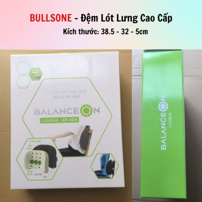 Đệm Lưng Cao Cấp Bullsone - Xám - Hàng chính hãng