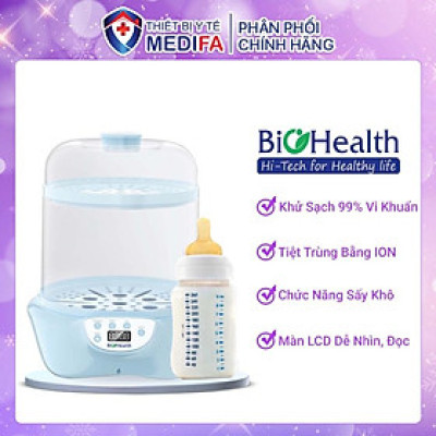 Máy tiệt trùng sấy khô BioHealth BH8920 khử sạch 99% vi khuẩn đồ dùng của bé nhờ công nghệ ION