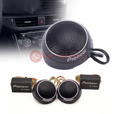 Bộ 2 Loa Treble Pioneer TS-T480A 6cm - Loa tép 300 W Max full bộ cho hệ thống loa xe hơi ô tô (Có kèm dây tụ phân tần)