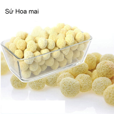 1KG Sứ Lọc Viên Bi Tròn Vàng vật liệu lọc nước hồ bể cá cảnh siêu sạch