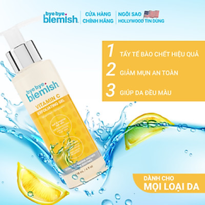 Gel tẩy tế bào chết Vitamin C ngừa mụn và làm sáng da Bye Bye Blemish Vitamin C Exfoliating Gel 118ml
