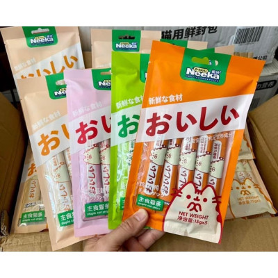 Súp Thưởng Cho Mèo Neeka Gói 5 Thanh x 15g