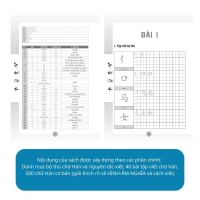 Sách - Tập Viết Chữ Hán Theo Giáo Trình Hán Ngữ 1 - MCBooks
