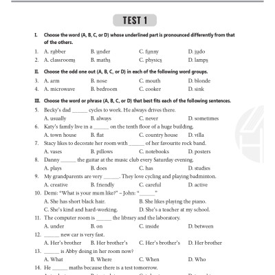 Đề Kiểm Tra Tiếng Anh 6 Global Success - Mai Lan Hương