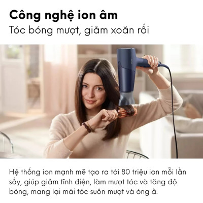 Máy sấy tóc salon Philips BHD510, công suất 2300W, ion bảo vệ tóc |Hàng Chính Hãng