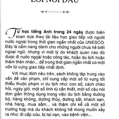 Tự Học Tiếng Anh Trong 24 Ngày (Tái Bản)