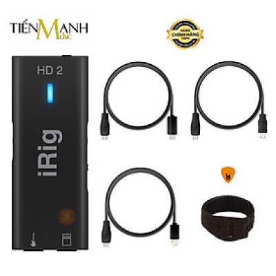 Thiết Bị Thu Âm Và Livestream iRig HD2 IK Multimedia Cho Guitar Và Nhạc Cụ Live Soundcard Hàng Chính Hãng