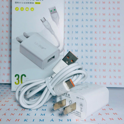 Bộ sạc Li-Top Rio Tinto AT06 5V- 2A chân cắm Type C, có chứng nhận 3C tiêu chuẩn quốc gia, bảo hành hàng chính hãng 1 năm