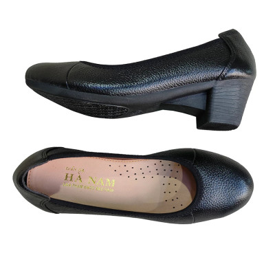 Giày Cao Gót Nữ HÀ NAM Da Bò Thật Cao Cấp 5cm GBBN2079