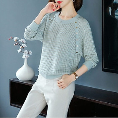 Áo len nữ tay dài cổ cao chất len mềm dày ấm mặc động  L23