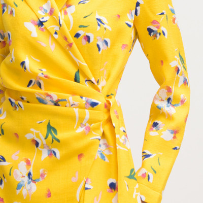 Đầm Công Sở Cotton, Đắp Chéo Thắt Dây Eo Maxivic, La Mộc - LM72120