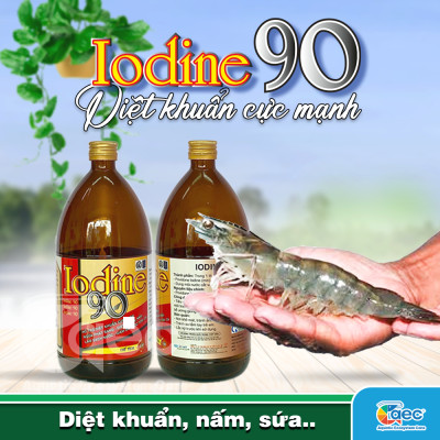 Iodine 90 - Xử lý vi khuẩn, ký sinh trùng, bảo vệ tôm nuôi cá