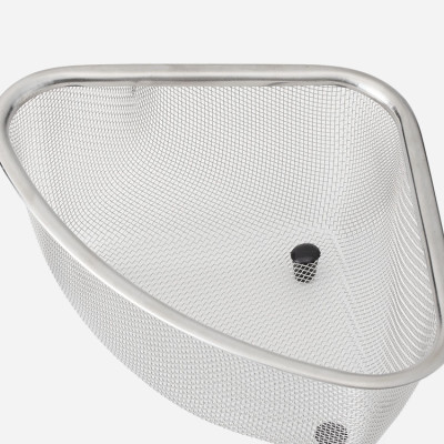 Rổ góc inox hình tam giác có chân đế Echo Metal - Hàng nội địa Nhật Bản nhập khẩu chính hãng