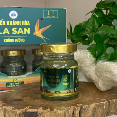 [35% YẾN TƯƠI] Xách Yến Khánh Hoà La San Không Đường Hỗ Trợ Kiểm Soát Cân Nặng 1 xách x 6 hũ