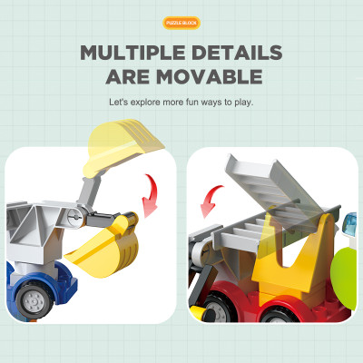 FEELO - 2320 - Lắp Ráp Robot Xây Dựng 6in1 (57 Chi Tiết)