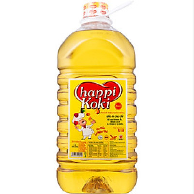 Dầu ăn Happi Koki 5L - Tốt cho sức khỏe - Tối ưu tài chính