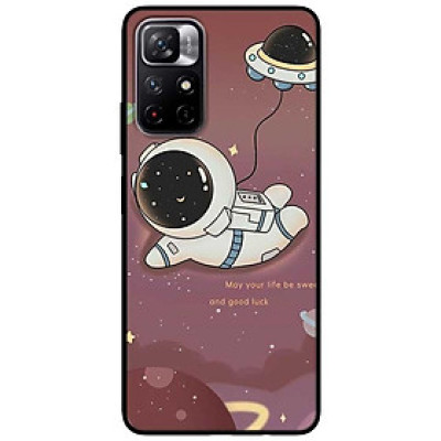 Ốp lưng dành cho Xiaomi Redmi Note 11 5G - Redmi Note 11T - Redmi Note 11S mẫu Phi Hành Nền Nâu