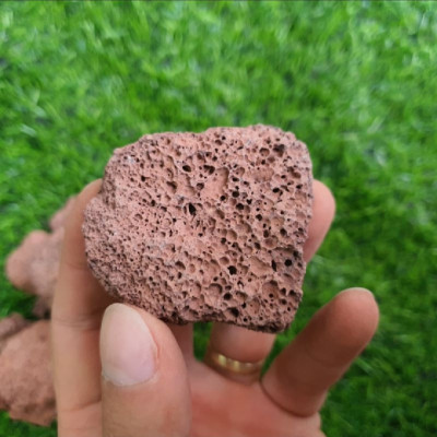 10KG Đá nham thạch đỏ Trung Quốc cỡ to lọc nước cho bể cá cảnh