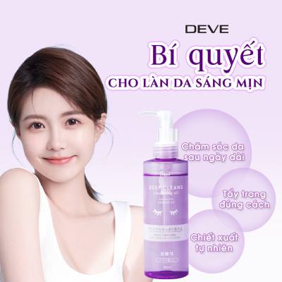 Dầu Tẩy Trang Deve Làm Sạch Sâu Da Deve Cleansing Oil (180 mL)