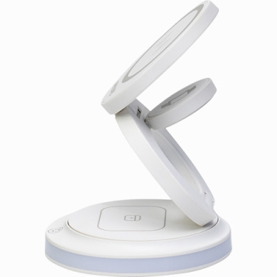 Đế sạc không dây 3-in-1 Philips Magnetic Wireless 15W DLP9510FB/97 - Hàng chính hãng