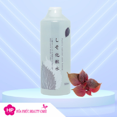 Toner Se Khít Lỗ Chân Lông Chiết Xuất Từ Lá Tía Tô Và Lá Diếp Cá Chinoshio Natural Skin Lotion (Chai 500 mL)