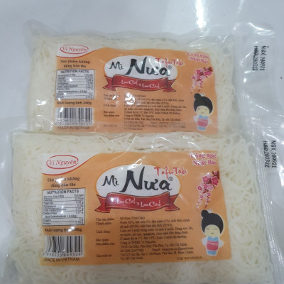Combo 7 Gói Mì Nưa Vị Nguyên Das Keto 240g