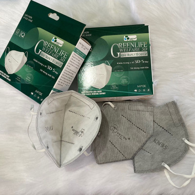[Combo 3 hộp] Khẩu trang y tế kháng khuẩn cao cấp N95 GREEN LIFE - có chứng nhận kiểm định chất lượng