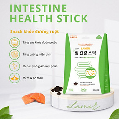 VIÊN ĂN VẶT MEN VI SINH HỖ TRỢ TIÊU HÓA CHO CHÓ MÈO LAMER INTESTINE HEALTH STICK 200g [ Bên trong gồm 4 túi nhỏ 50g ]