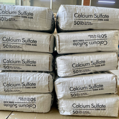 Calcium sulfate Mỹ 23kg thạch cao tinh khiết 99% dùng trong thực phẩm