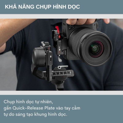 Tay cầm chống rung DJI RS 3 Mini / Ronin SC -  Gimbal 3 trục dành cho máy ảnh thời lượng pin 10 giờ - Hàng nhập khẩu
