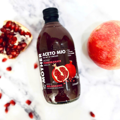 Combo 2 Chai Giấm Lựu Hữu Cơ Aceto Mio (Có Giấm Cái) 500ml, Hỗ Trợ Detox Cơ Thể, Tốt Cho Sức Khỏe