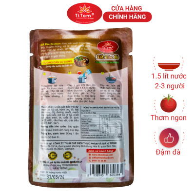 Xốt bún bò Titom gói 70g gia vị bún bò hoàn chỉnh dùng nấu nước lèo bún bò