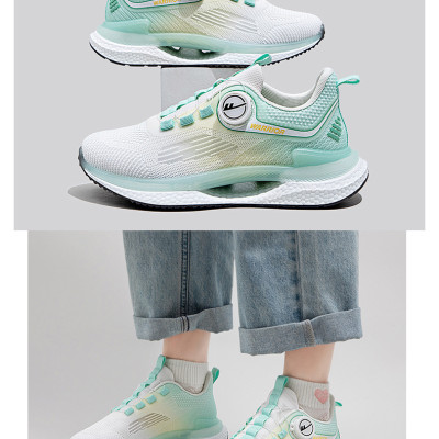 Giày thể thao nữ, giày chạy bộ đế êm nhẹ, thoáng khí đế cao su đúc, chống trơn trượt hạn chế mòn  – GNU2086