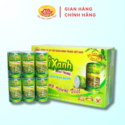 Cháo đậu xanh Minh Trung 365g - Cháo Đậu Xanh 24 (thùng 24 lon)