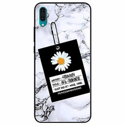Ốp lưng in cho Huawei Y7 Pro 2019 Mẫu Cúc Nền Đá