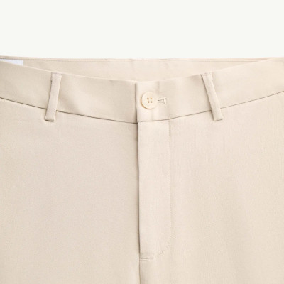 Quần kaki nam đính nhãn kim loại Form Slim cropped - ROUTINE 10S25PCA002