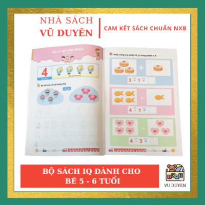 Sách - Bộ phát triển IQ cho bé 5 đến 6 tuổi (Combo 8 quyển)