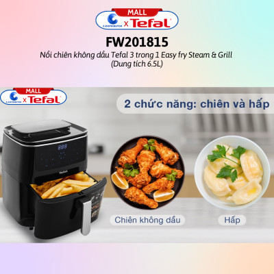 Nồi chiên không dầu kết hợp hấp Tefal FW201815 6.5 lít - Hàng Chính Hãng